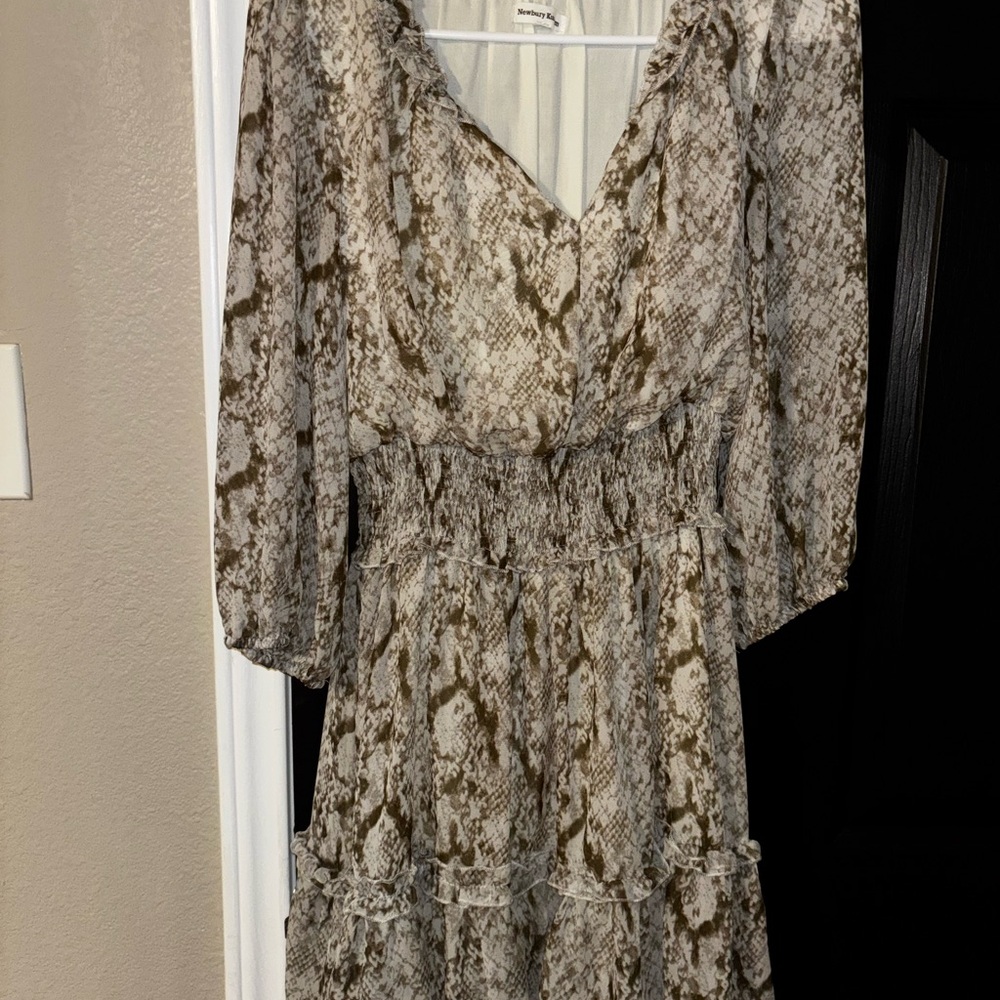 Women's Snakeskin Print Dress